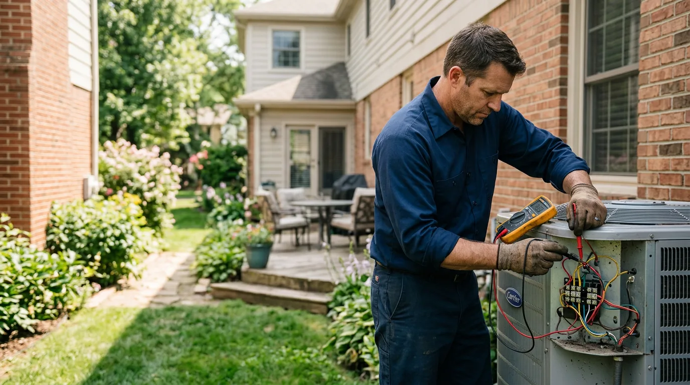 HVAC technician working near Brownsboro, AL